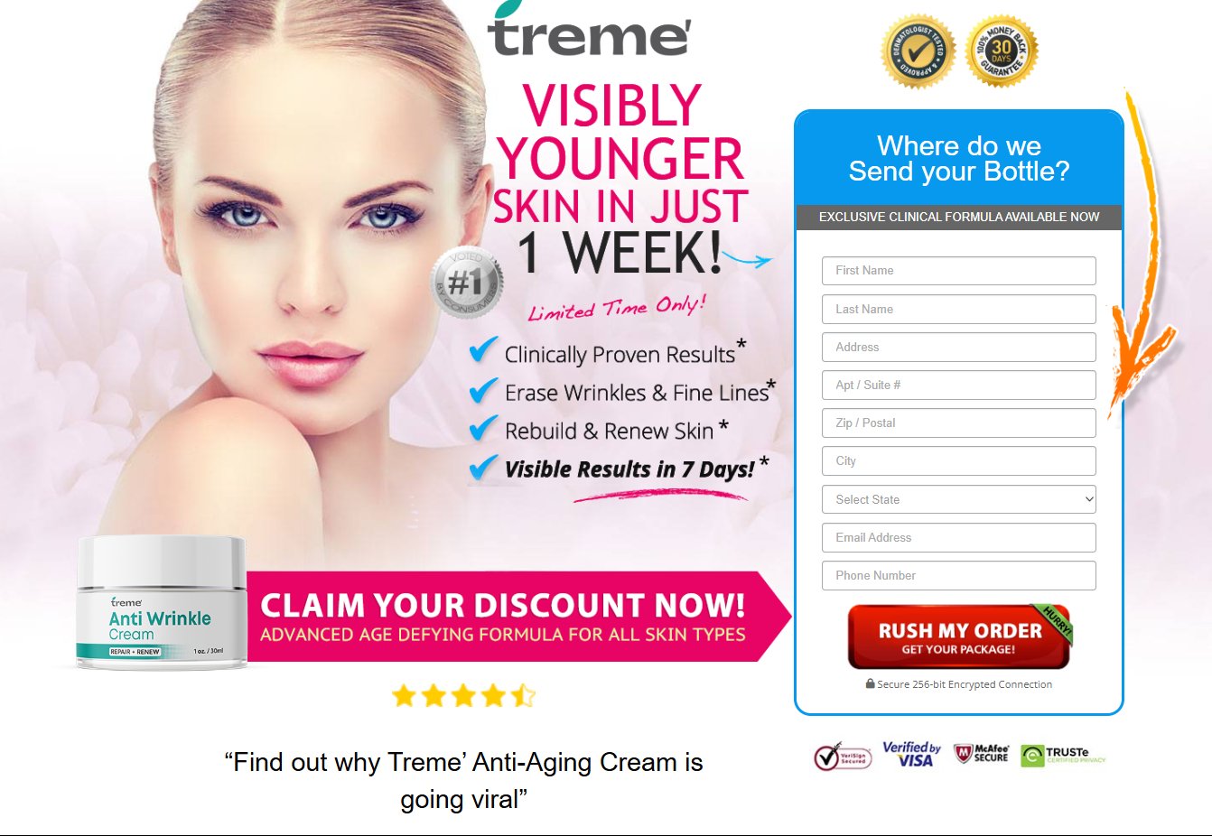 Treme Anti Wrinkle Cream