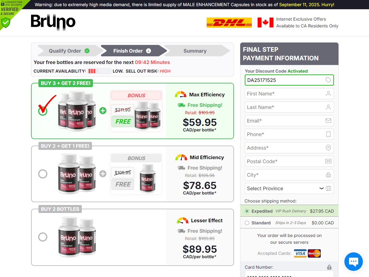 Bruno Male Enhancement Canada