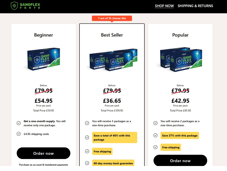 Vivera SanoFlex Forte Vivera SanoFlex Forte